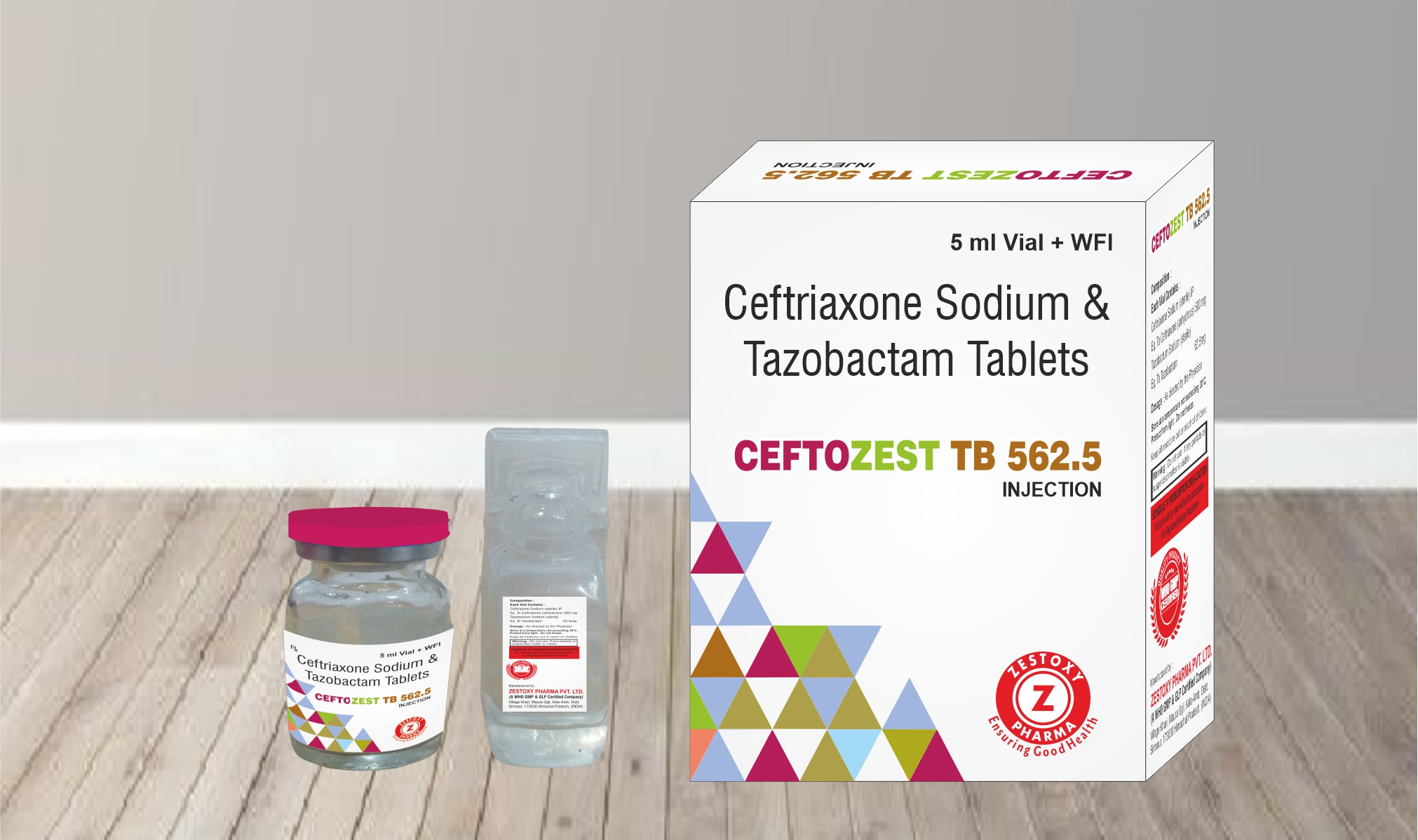 CEFTOZEST TB 562.5 INJECTION